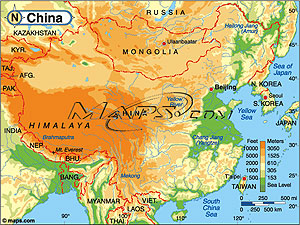 maps of china